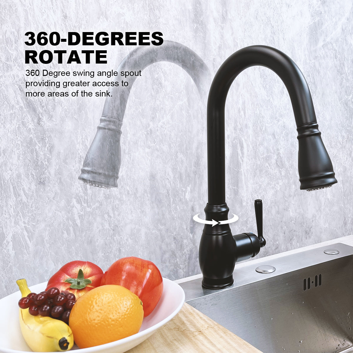 Pull down Kitchen Faucet Pivot