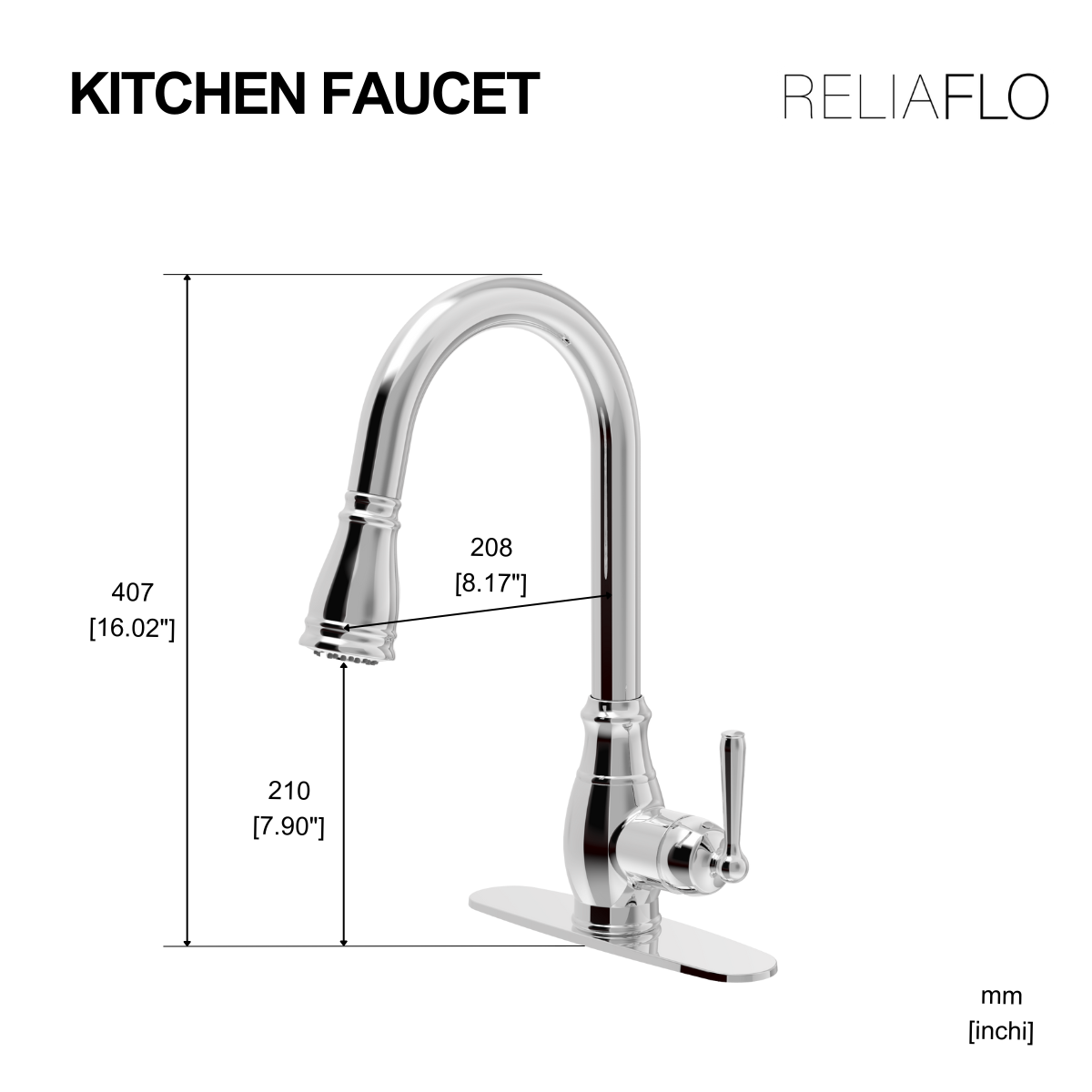 Pull-Down Kitchen Faucet