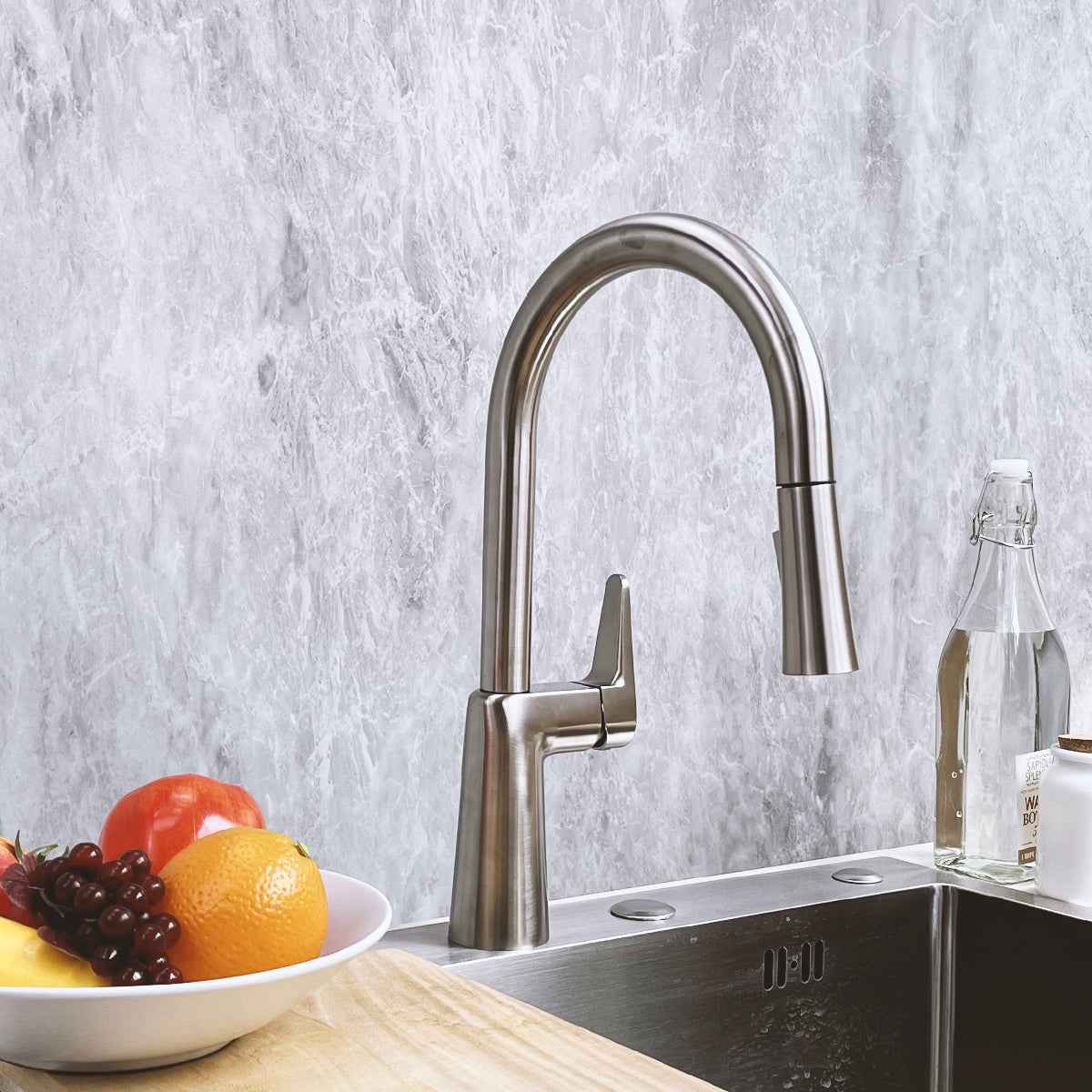 Pull Down Kitchen Faucet