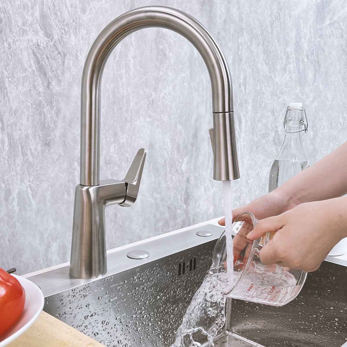 Pull Down Kitchen Faucet