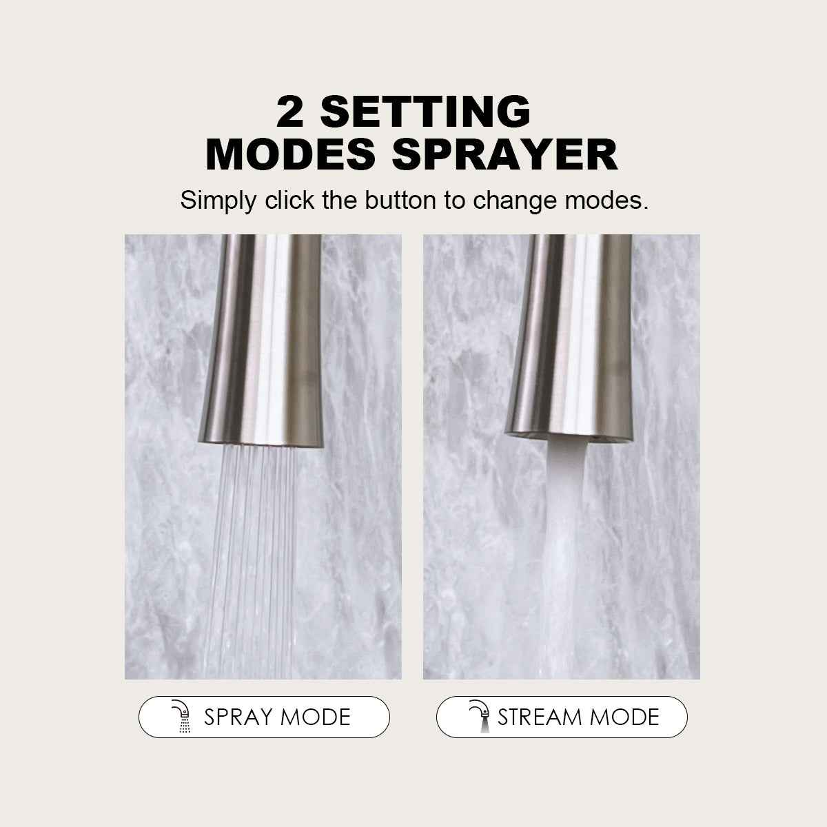 Pull Down Kitchen Faucet