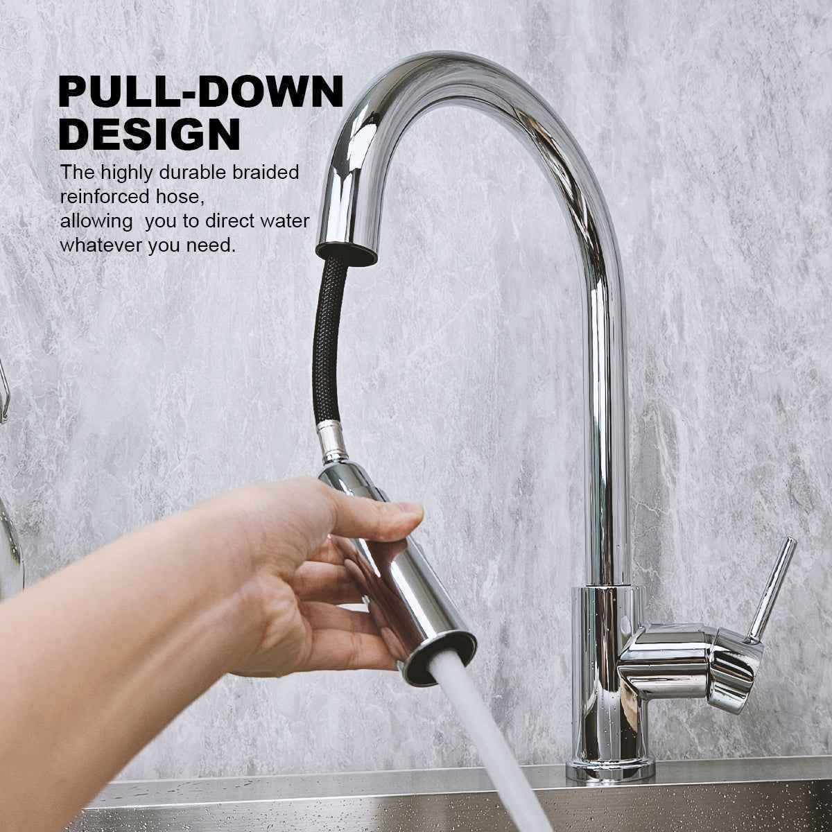 Pull-Down Kitchen Faucet