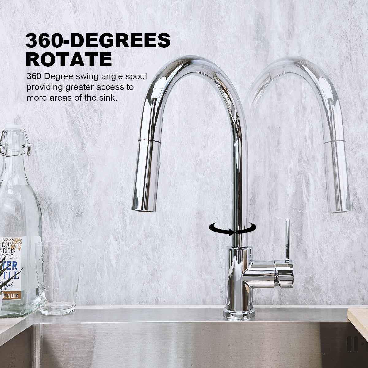 Pull-Down Kitchen Faucet