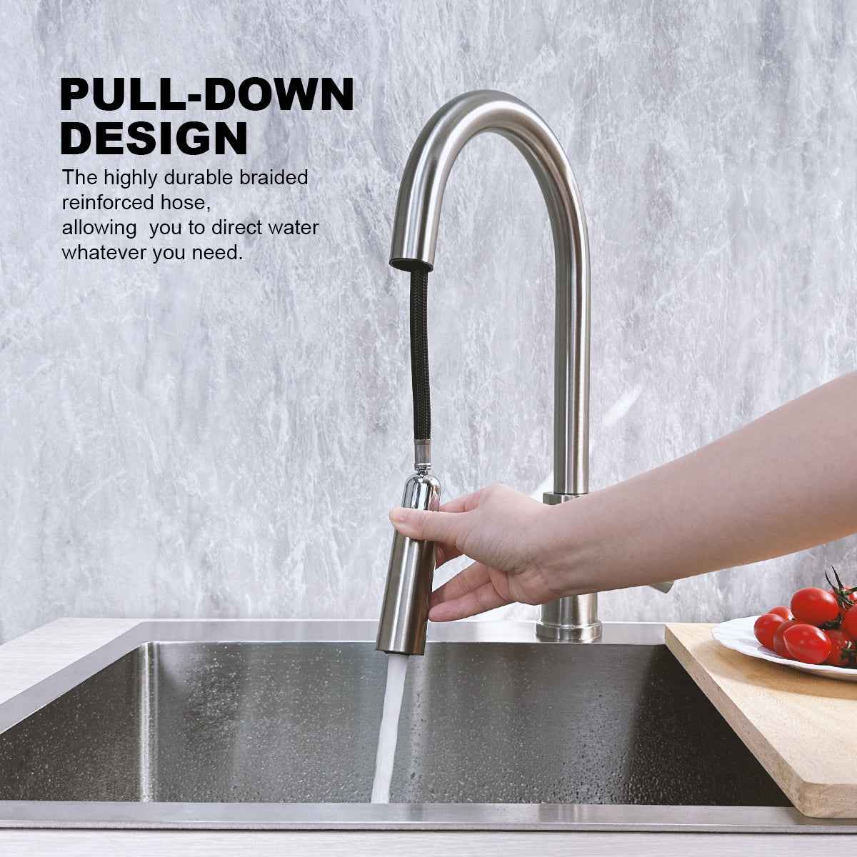 Pull-Down Kitchen Faucet