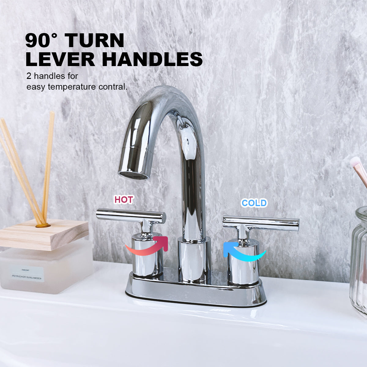 Lavatory Faucet Lever Handles