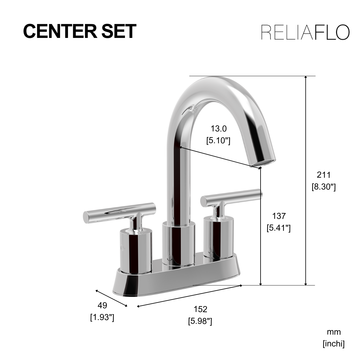 Lavatory Faucet Dimensions