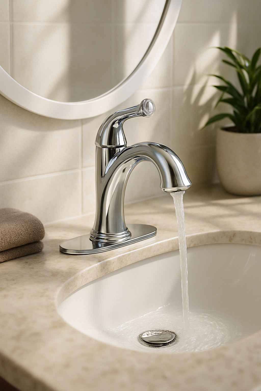 Single Control Lavatory Faucet - Stylish Designer Bathroom Sink Faucets