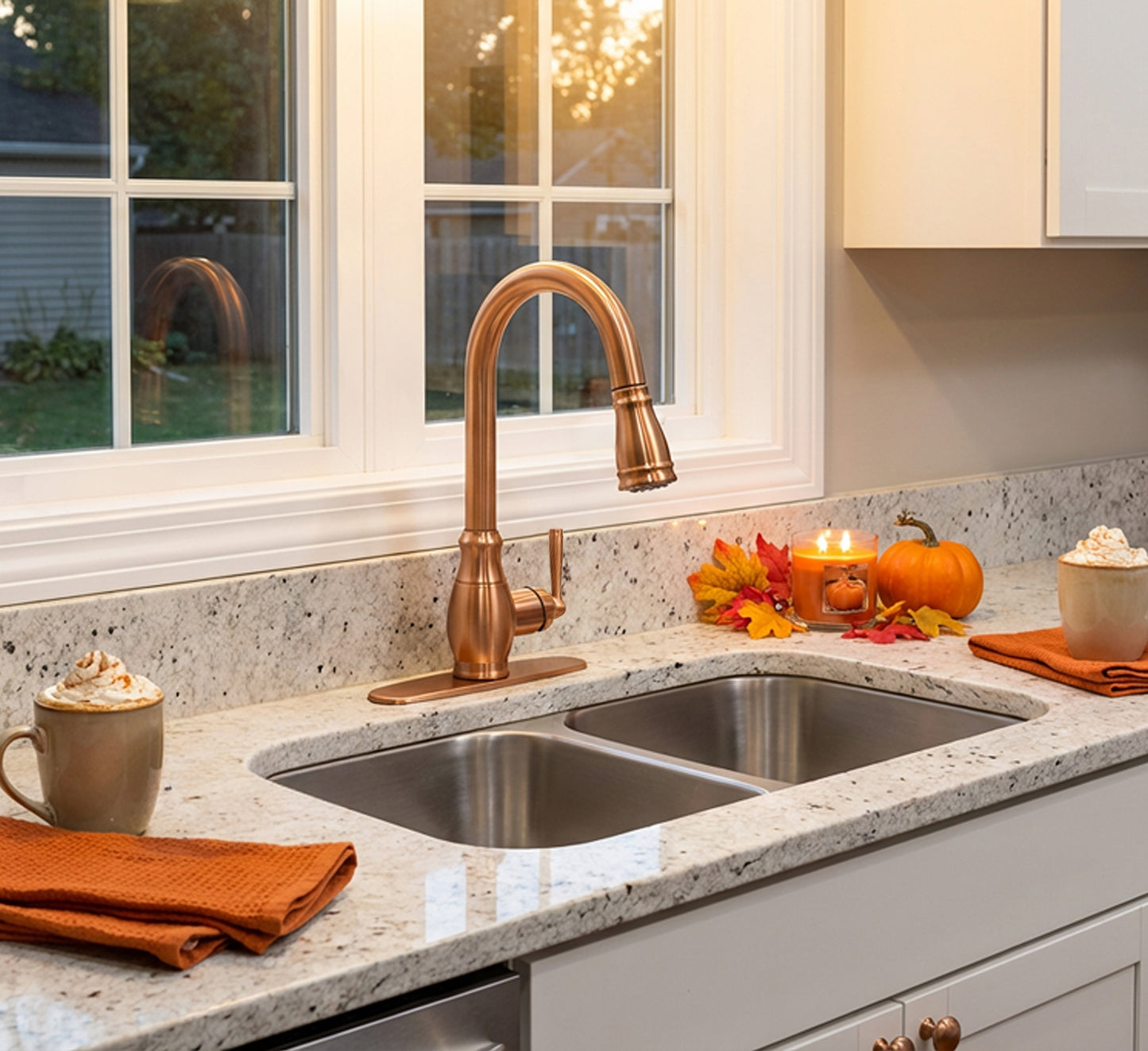 LIMITED EDITION Pumpkin Spice Finish Pull-Down Kitchen Faucet