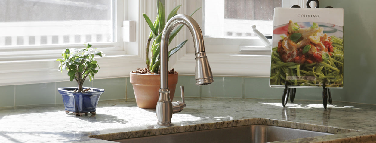 Satin Nickel Pull-Down Kitchen Faucet