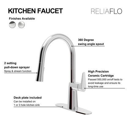 Pull-Down Kitchen Faucet - Reliaflo