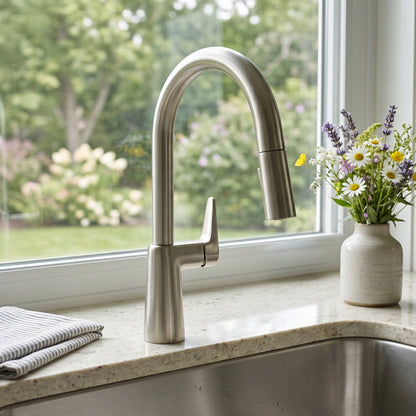 Pull Down Kitchen Faucet