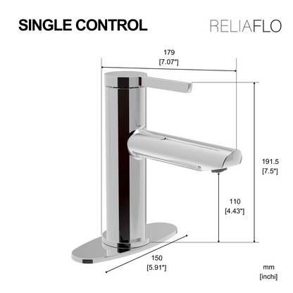Lavatory Faucet Dimensions 