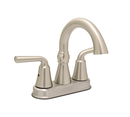 Center Set Lavatory Faucet Satin Nickel
