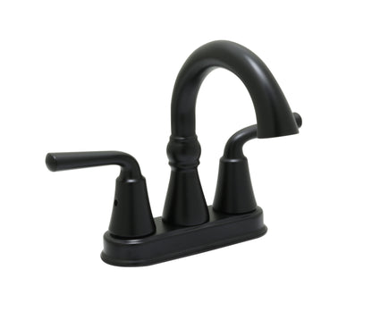 Center Set Lavatory Faucet Matte Black