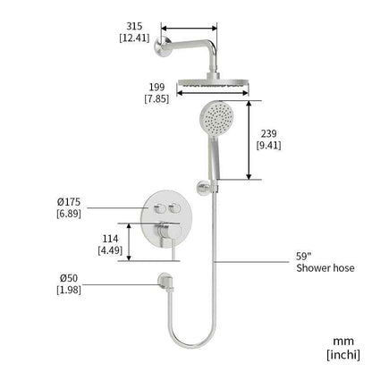 Push Button Shower System